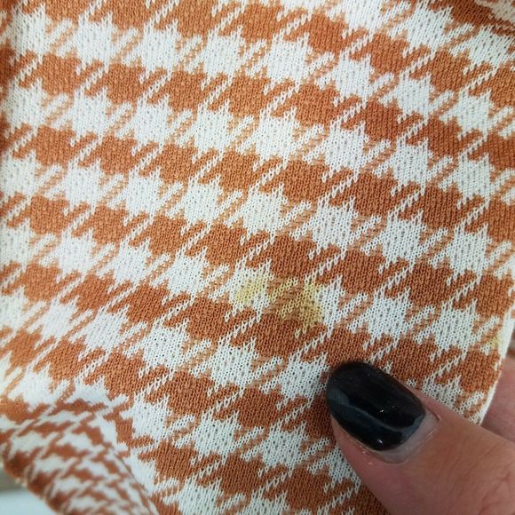 Vintage 1960s Jacket Pants Set Small Brown White - Picture 8 of 8